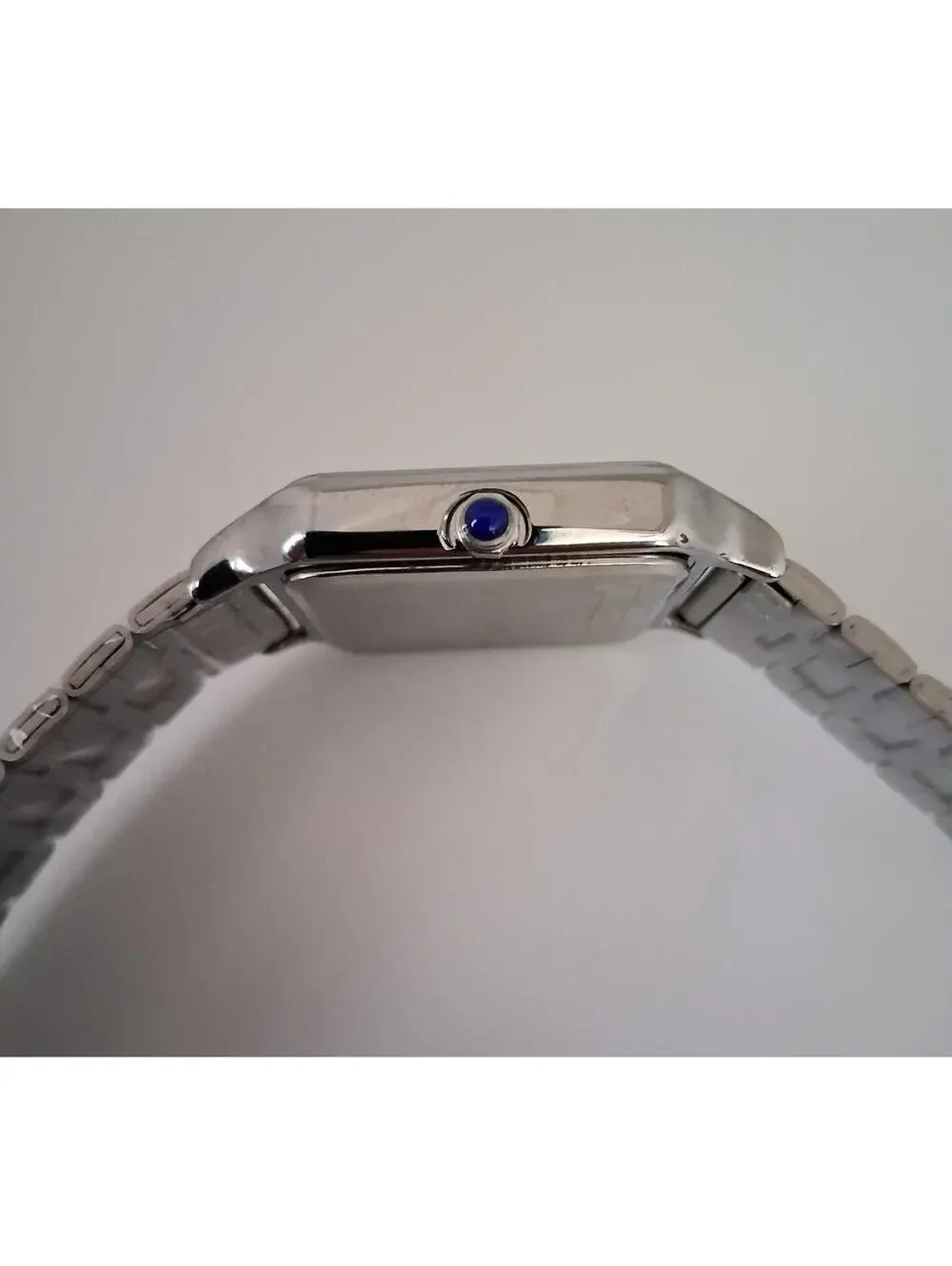 Men's Luxury Square Dial Stainless White Watch